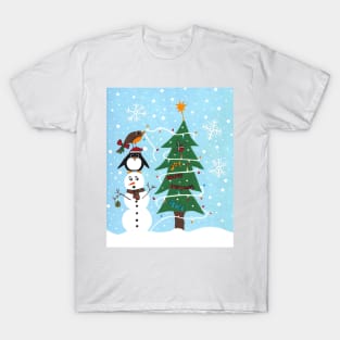 WHITE Christmas Teamwork T-Shirt